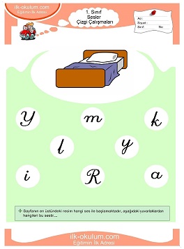 Çocuklar İçin Y Sesi Çalışma Sayfaları 